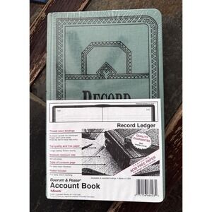 BOORUM & PEASE RECORD ACCOUNT BOOK JOURNAL Rule Blue 66-150-J Pages 12-1/8x7-1/2
